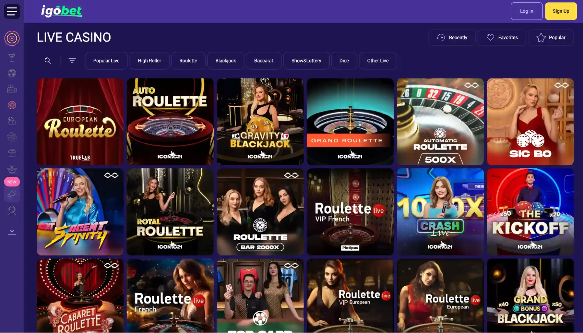 igobet live casino