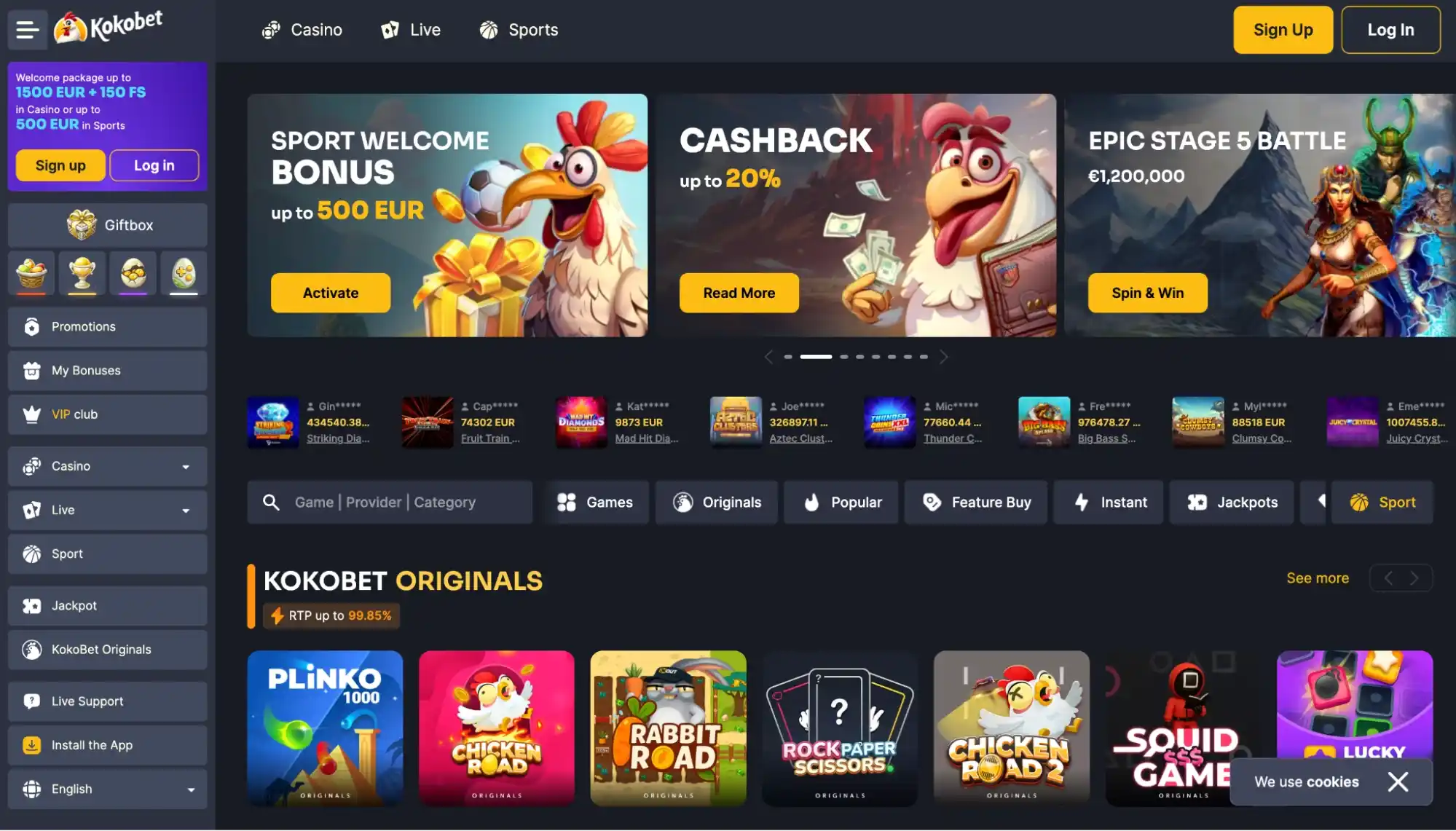 kokobet main page