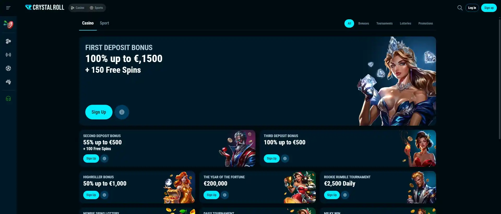 crystal roll promotions